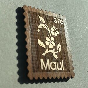 Koa Wood Magnet - Maui Hibiscus